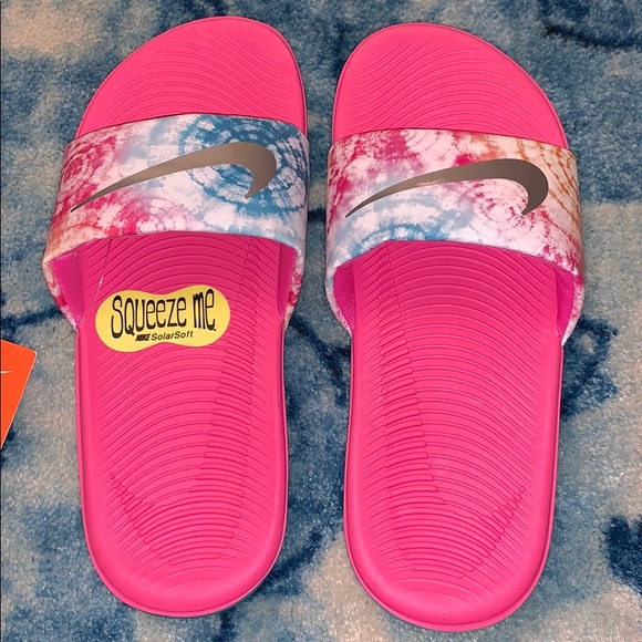 Nike Kawa Girl Slides Sandals Pink New - Picture 4 of 6